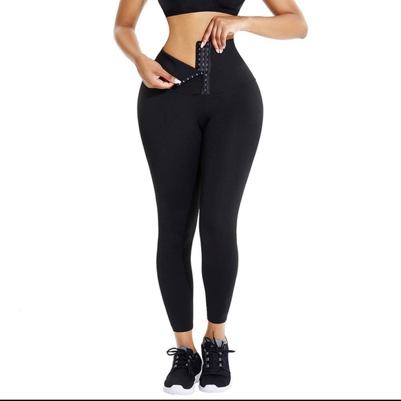 Mid-rise corset leggings | Tummy Control Leggings - Picture 1 of 6